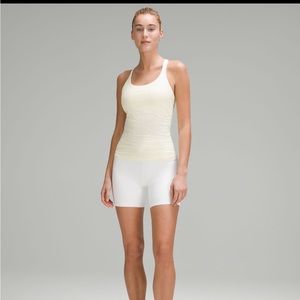 Lululemon Ebb to street tank top size 8 Sundance yellow color